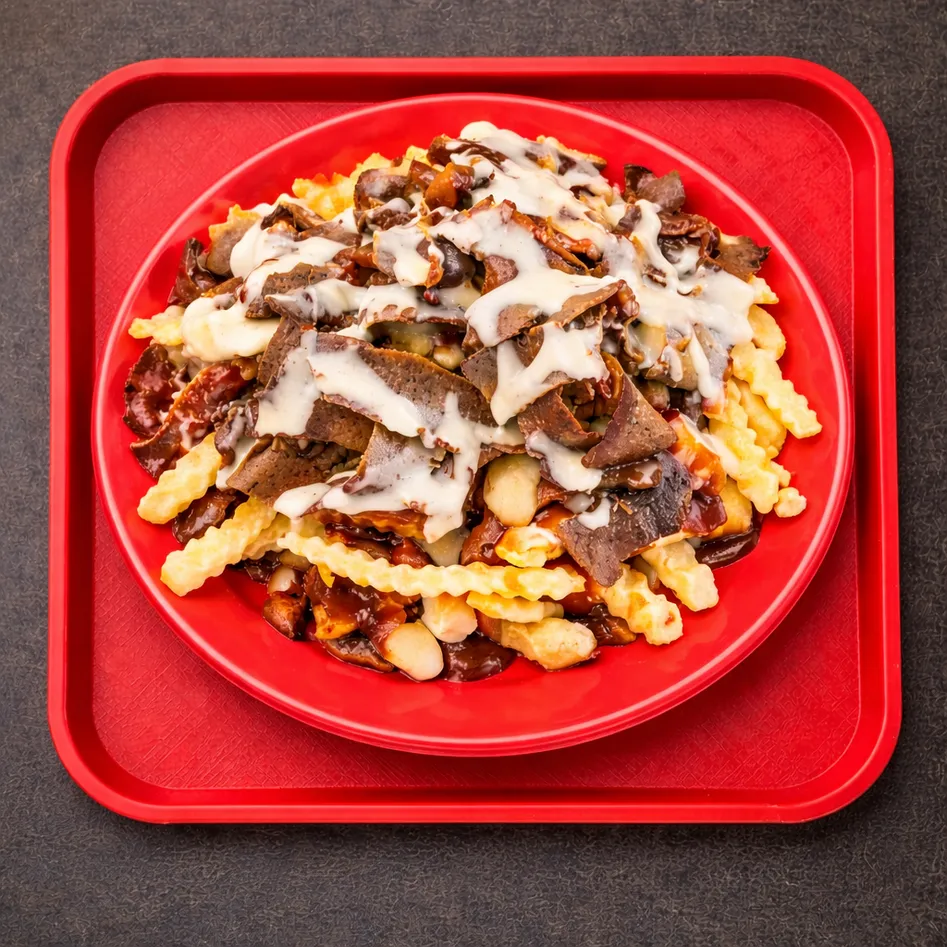 Butter Chicken Poutine - Fusion favourite at Nick Boss Fast Food Edmonton
